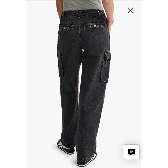 Madewell Low-Slung Cargo Ranney Wash Jeans Size 25 NWT - Picture 6 of 15